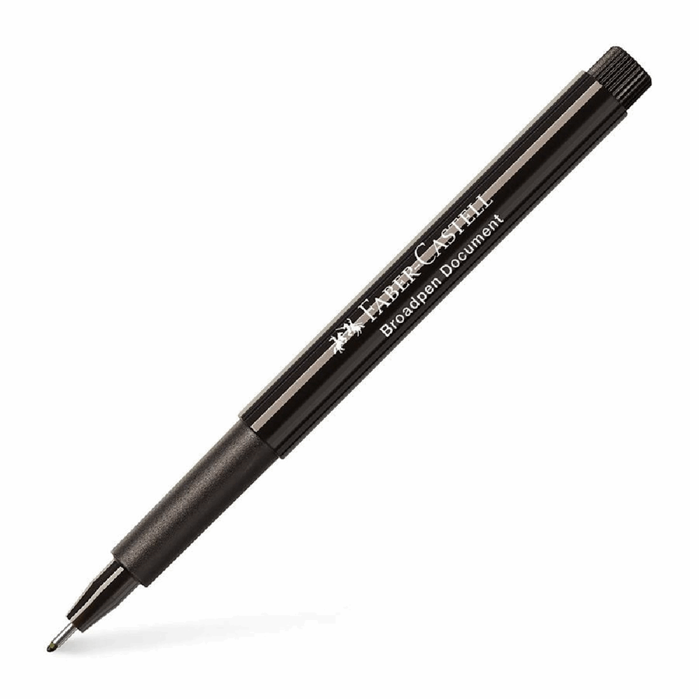 FABER CASTELL ΜΑΡΚΑΔΟΡΑΚΙ ΓΡΑΦΗΣ BROADPEN 0,8mm OF155499 ΜΑΥΡΟ 12306327