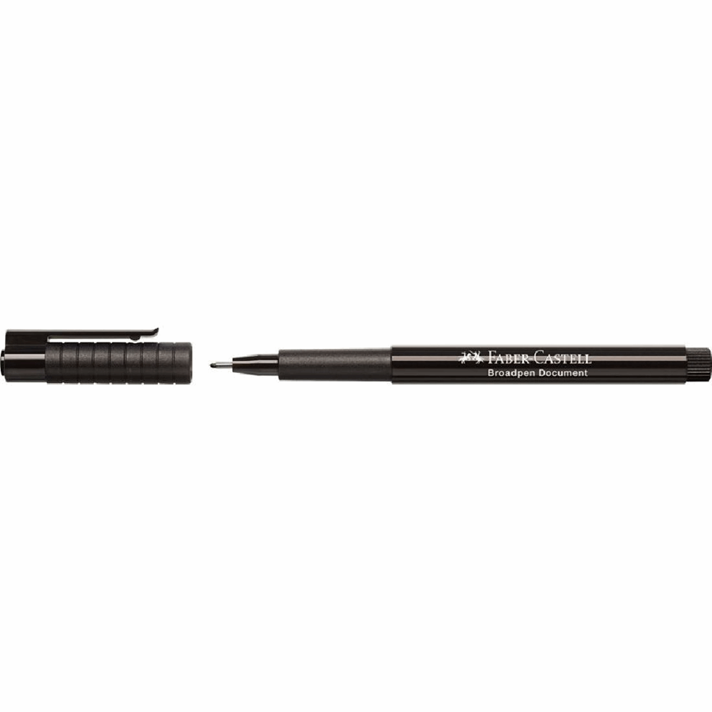 FABER CASTELL ΜΑΡΚΑΔΟΡΑΚΙ ΓΡΑΦΗΣ BROADPEN 0,8mm OF155499 ΜΑΥΡΟ 12306327