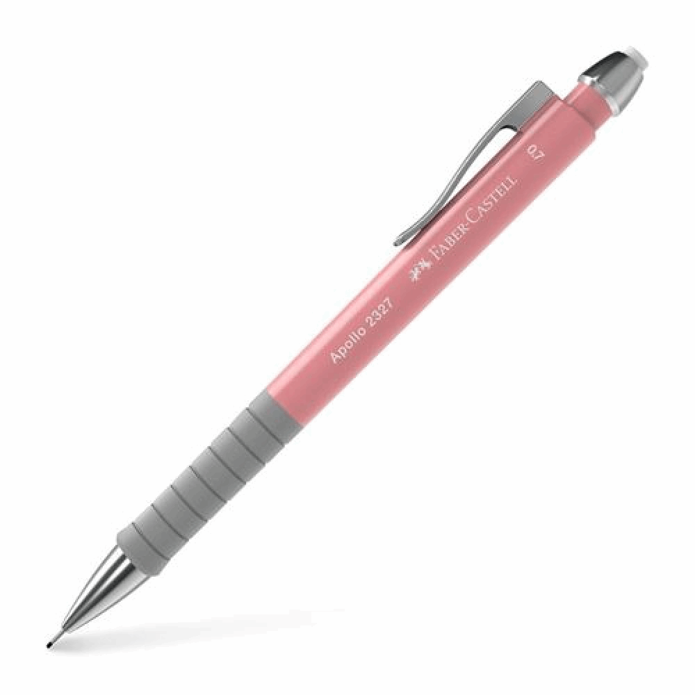 FABER CASTELL ΜΗΧΑΝΙΚΟ ΜΟΛΥΒΙ 0,7mm APOLLO OF232701 ΡΟΖΕ 12309802