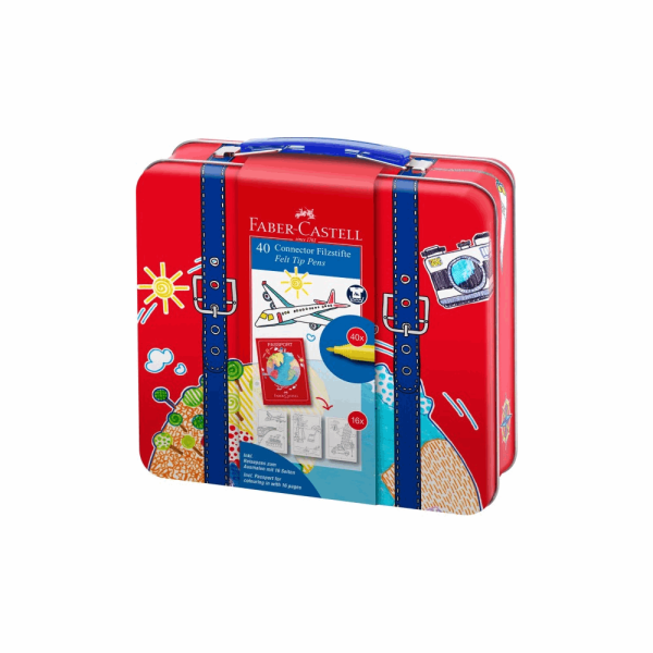 FABER CASTELL ΣΧΟΛΙΚΟΣ ΜΑΡΚΑΔΟΡΟΣ CONNECTOR RR155535 WASHABLE 40τμχ ΒΑΛΙΤΣΑ 12310098