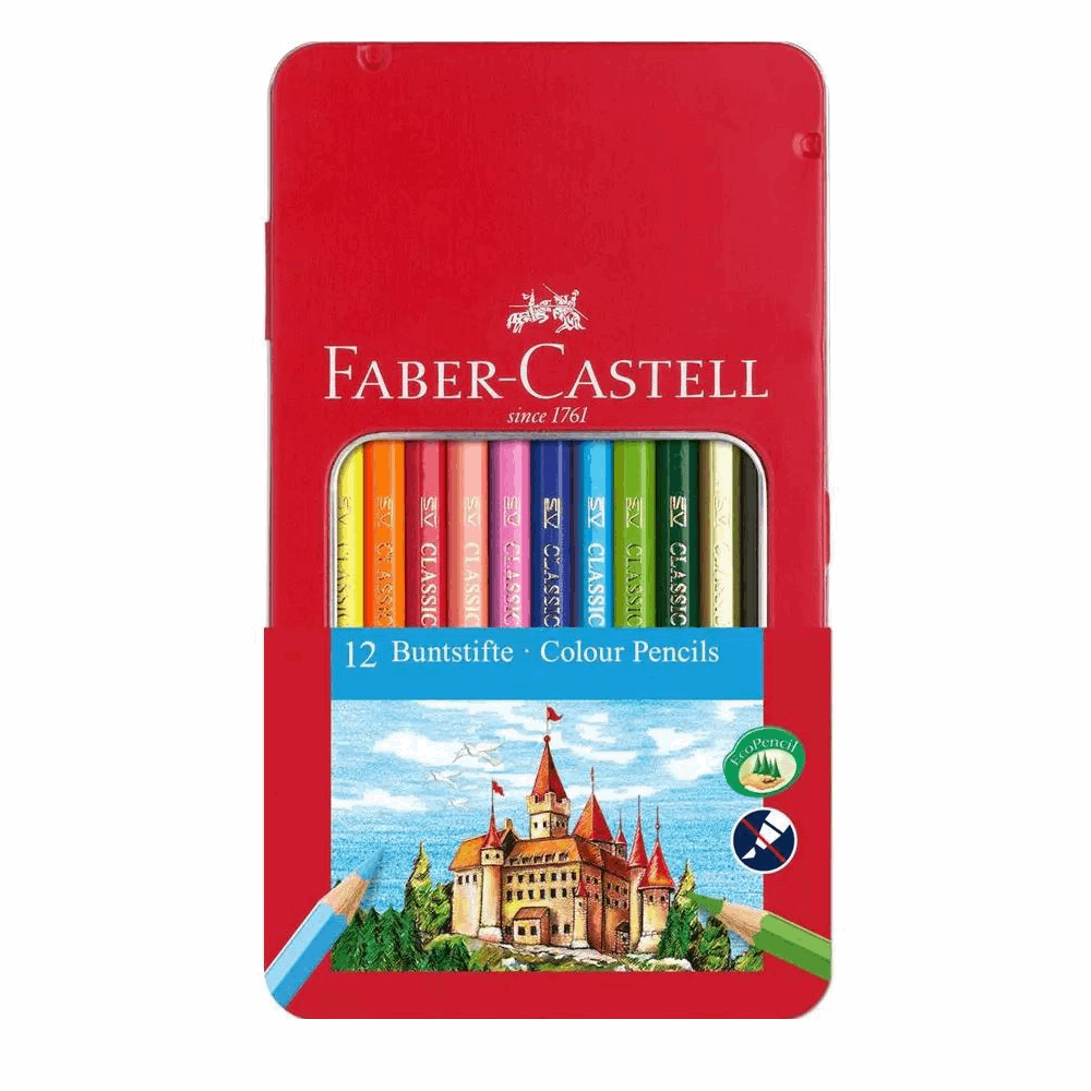 FABER CASTELL ΣΧΟΛΙΚΕΣ ΞΥΛΟΜΠΟΓΙΕΣ RR115801 ΣΕΤ 12τμχ ΣΕ ΜΕΤΑΛΛΙΚΗ ΣΥΣΚΕΥΑΣΙΑ 12307478