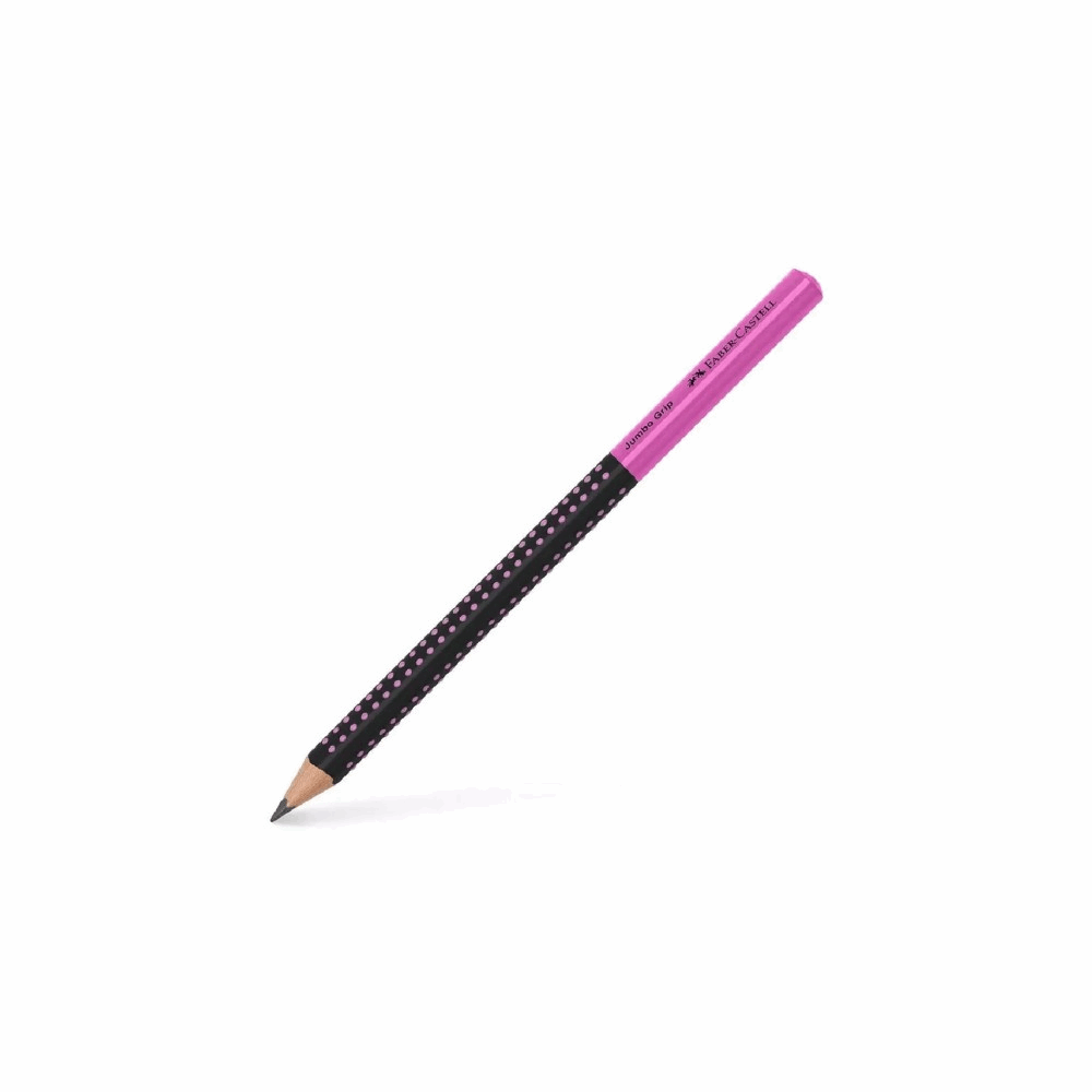 FABER CASTELL ΜΟΛΥΒΙ ΗΒ JUMBO GRIP OF511911 ΔΙΧΡΩΜΟ ΜΑΥΡΟ/ΡΟΖ 12310522