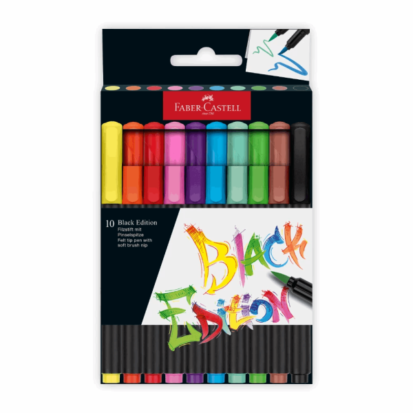 FABER CASTELL ΣΧΟΛΙΚΟΙ ΜΑΡΚΑΔΟΡΟΙ BLACK EDITION RR116451 ΣΕΤ 10τμχ 12310824