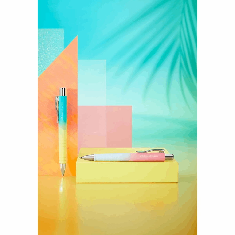 FABER CASTELL ΣΤΥΛΟ POLY SUMMER EDITION ΧΒ OF241109 ΜΠΛΕ-ΚΙΤΡΙΝΟ 12310968