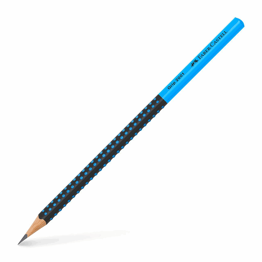 FABER CASTELL ΜΟΛΥΒΙ ΗΒ GRIP 2001 OF517010 ΔΙΧΡΩΜΟ ΜΑΥΡΟ-ΜΠΛΕ 12310477