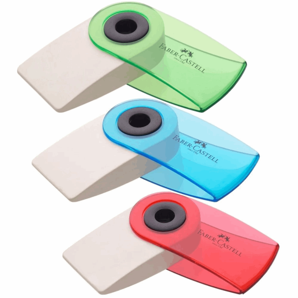 FABER CASTELL ΓΟΜΑ MINI SLEEVE OF182412 HMIΔΙΑΦΑΝΗ 12309115