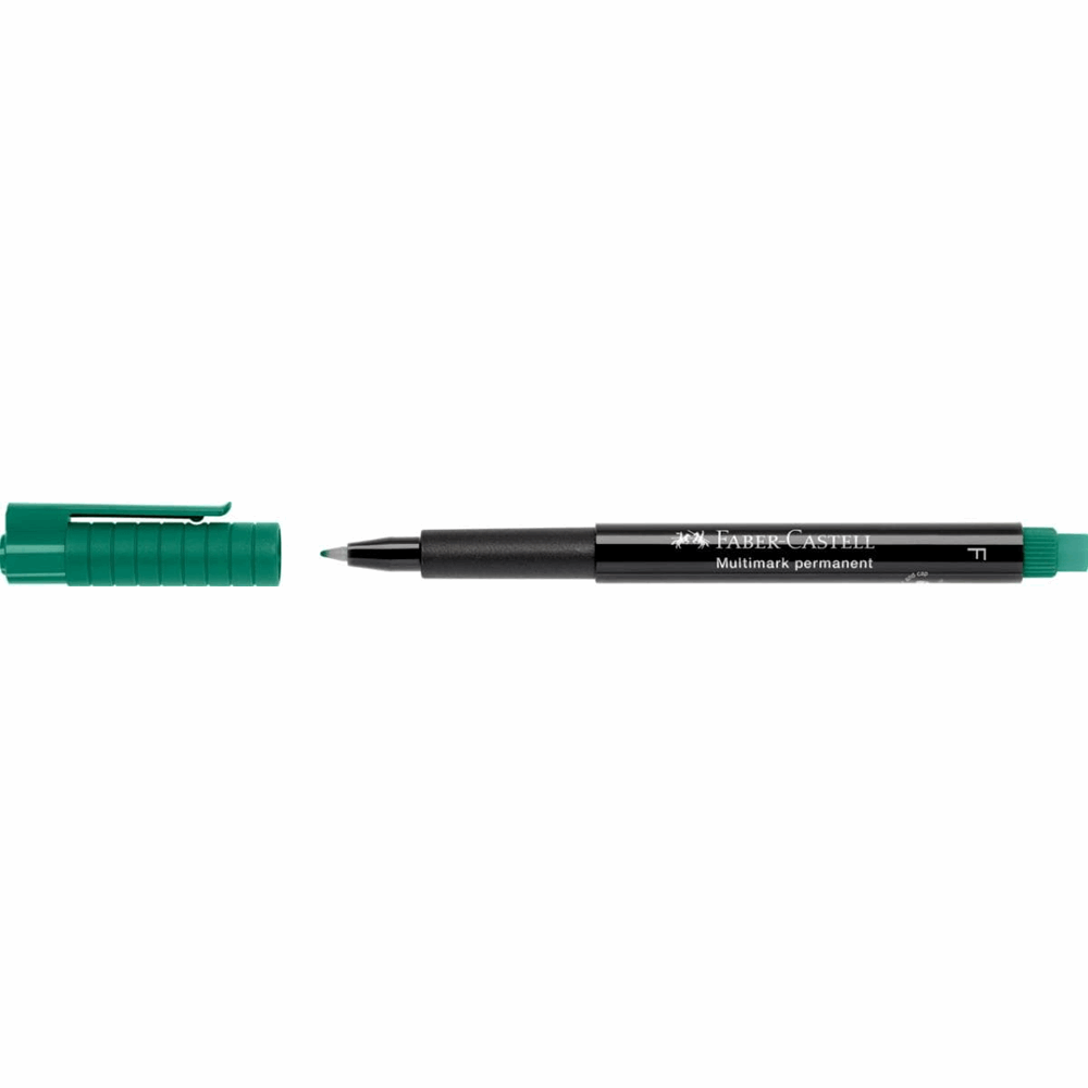 FABER CASTELL ΜΑΡΚΑΔΟΡΑΚΙ ΓΡΑΦΗΣ ΜΕ ΓΟΜΑ MULTIMARK 1513 F 0,6mm OF151363 PERMANENT ΠΡΑΣΙΝΟ 12303610