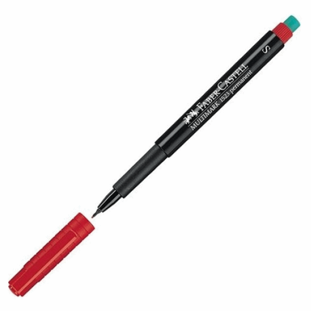 FABER CASTELL ΜΑΡΚΑΔΟΡΑΚΙ ΓΡΑΦΗΣ ΜΕ ΓΟΜΑ MULTIMARK 1523 S 0,4mm OF152321 PERMANENT ΚΟΚΚΙΝΟ 12303631