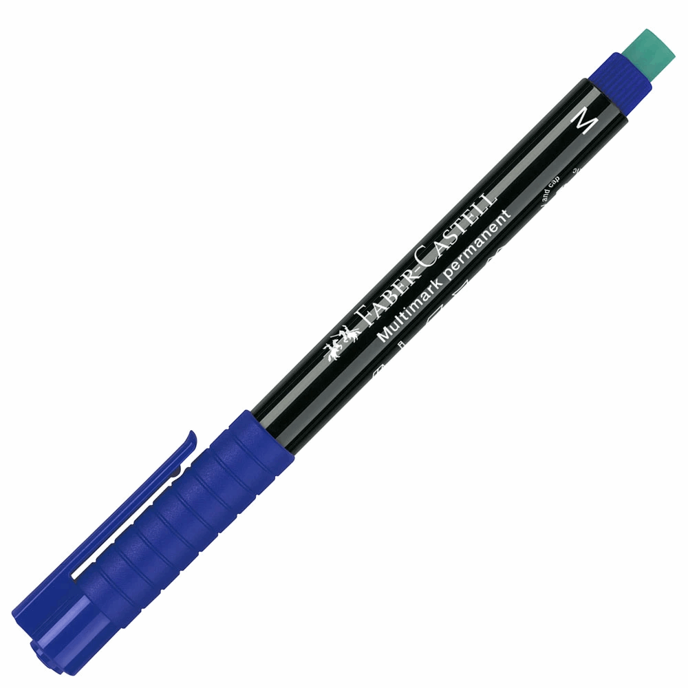 FABER CASTELL ΜΑΡΚΑΔΟΡΑΚΙ ΓΡΑΦΗΣ ΜΕ ΓΟΜΑ MULTIMARK 1525 Μ 1mm OF152551 PERMANENT ΜΠΛΕ 12303657