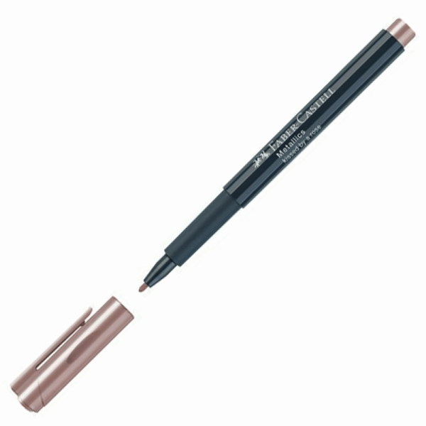 FABER CASTELL METALLICS ΜΑΡΚΑΔΟΡΑΚΙ ΣΧΕΔΙΟΥ OF160789 1,5mm WATER BASED INDIAN INK ΡΟΖΕ 12310351