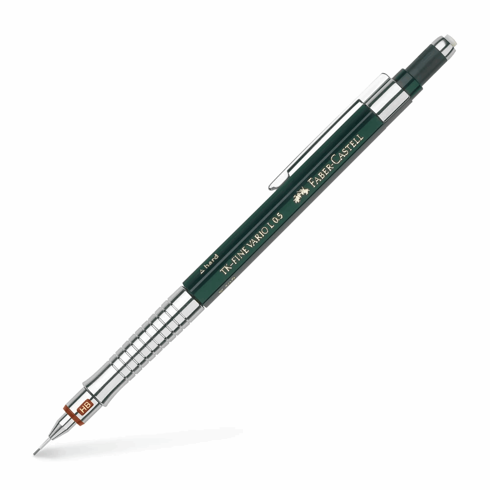 FABER CASTELL ΜΗΧΑΝΙΚΟ ΜΟΛΥΒΙ 0,5mm TK-FINE VARIO L.5 OF135500 ΠΡΑΣΙΝΟ 12303501