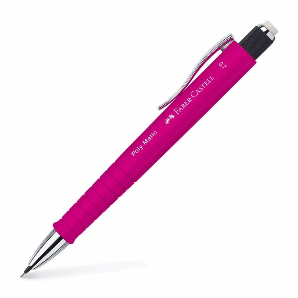 FABER CASTELL ΜΗΧΑΝΙΚΟ ΜΟΛΥΒΙ 0.7mm POLYMATIC OF133328 ΡΟΖ 12308822