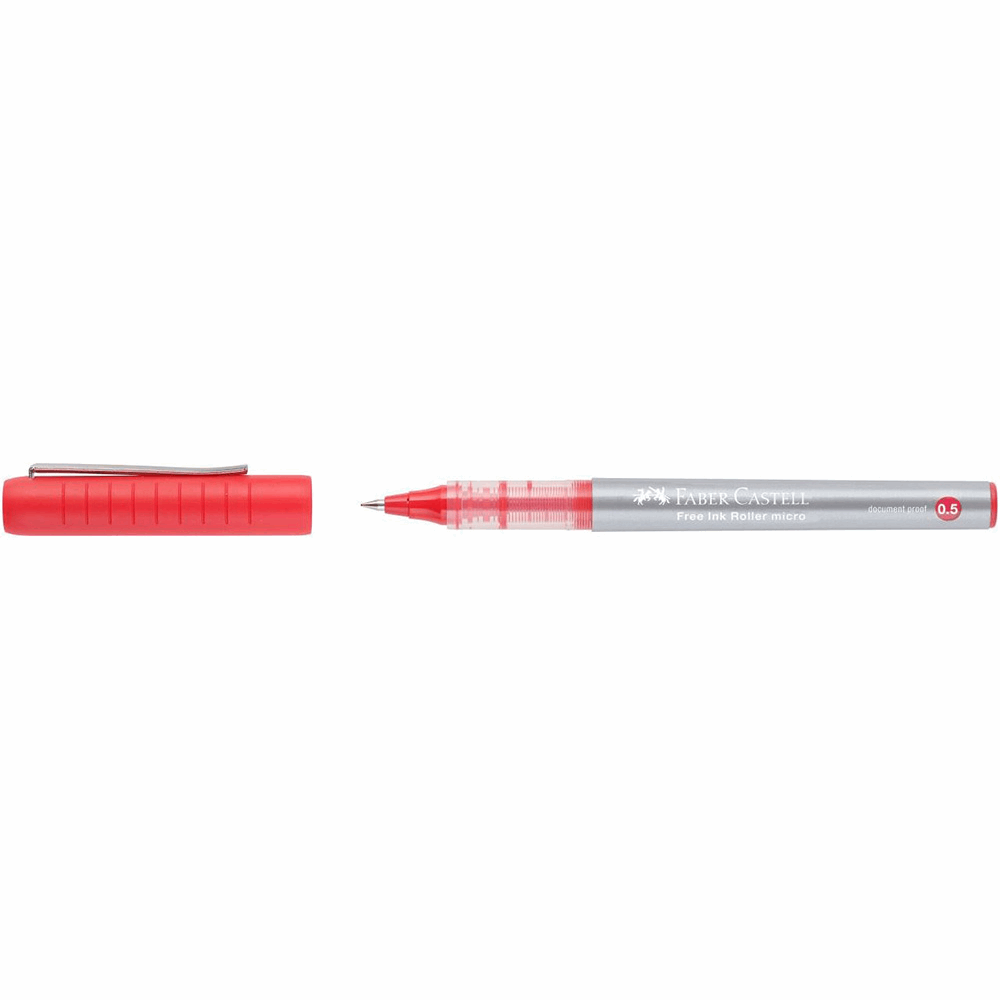 FABER CASTELL ΣΤΥΛΟ FREE INK. 0.5 ΚΟΚΚΙΝΟ