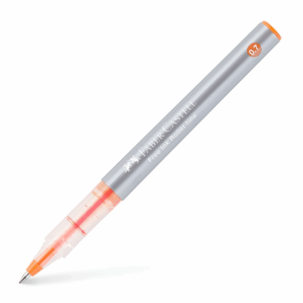 FABER CASTELL ΣΤΥΛΟ FREE INK. 0.7 ΠΟΡΤΟΚΑΛΙ