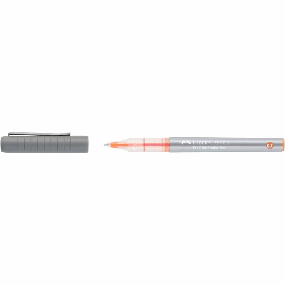 FABER CASTELL ΣΤΥΛΟ FREE INK. 0.7 ΠΟΡΤΟΚΑΛΙ
