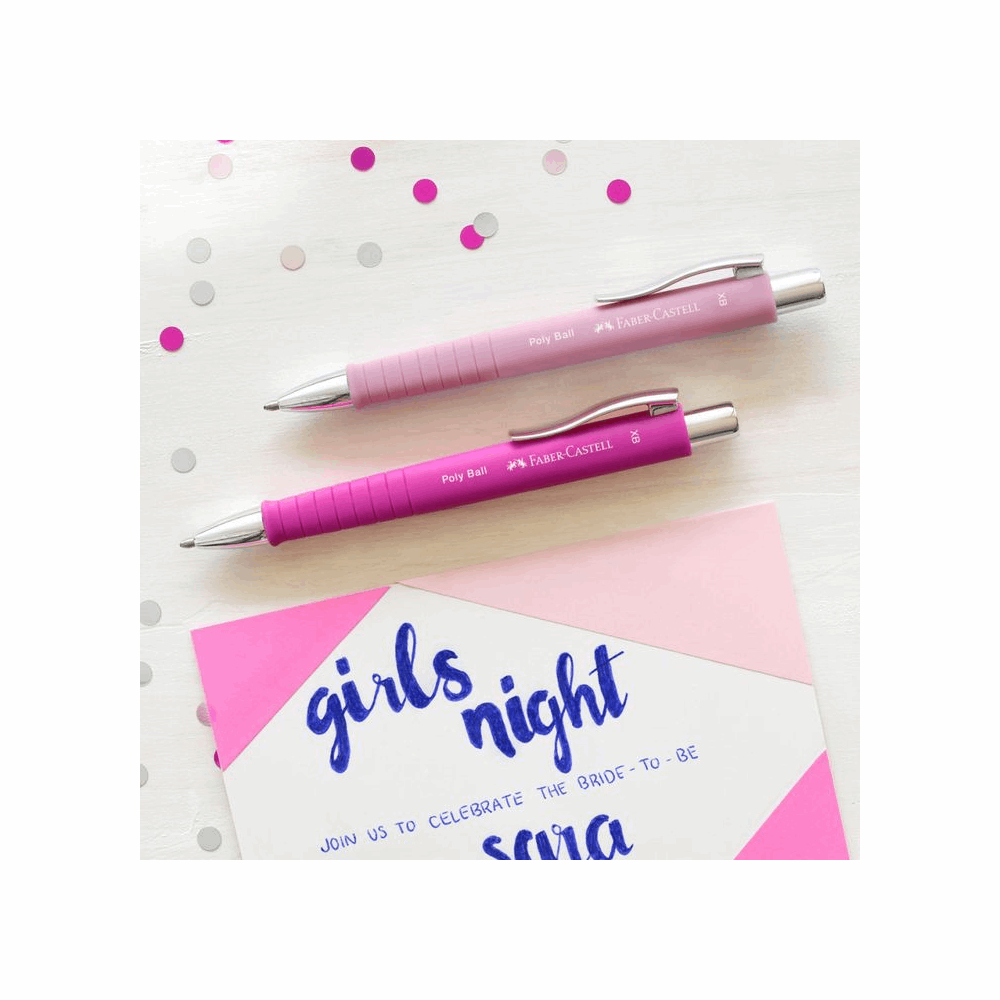 FABER CASTELL ΣΤΥΛΟ POLYBALL XB ΡΟΖ