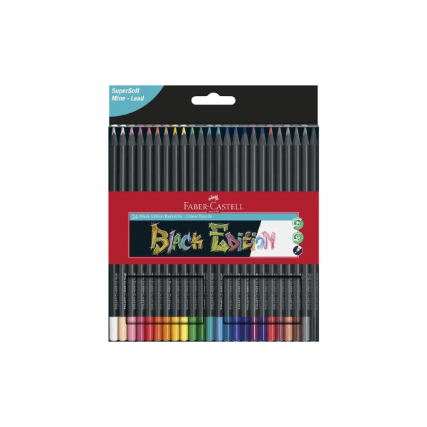 FABER CASTELL ΣΧΟΛΙΚΕΣ ΞΥΛΟΜΠΟΓΙΕΣ BLACK EDITION RR116424 ΣΕΤ 24 τμχ 12310080
