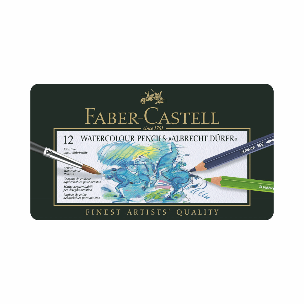 FABER CASTELL ΣΧΟΛΙΚΕΣ ΞΥΛΟΜΠΟΓΙΕΣ ΑΚΟΥΑΡΕΛΑΣ WATERCOLOUR ALBRECHT DUERER RR117512 ΣΕΤ 12τμχ ΣΕ ΜΕΤΑΛΛΙΚΗ ΚΑΣΕΤΙΝΑ 12302958