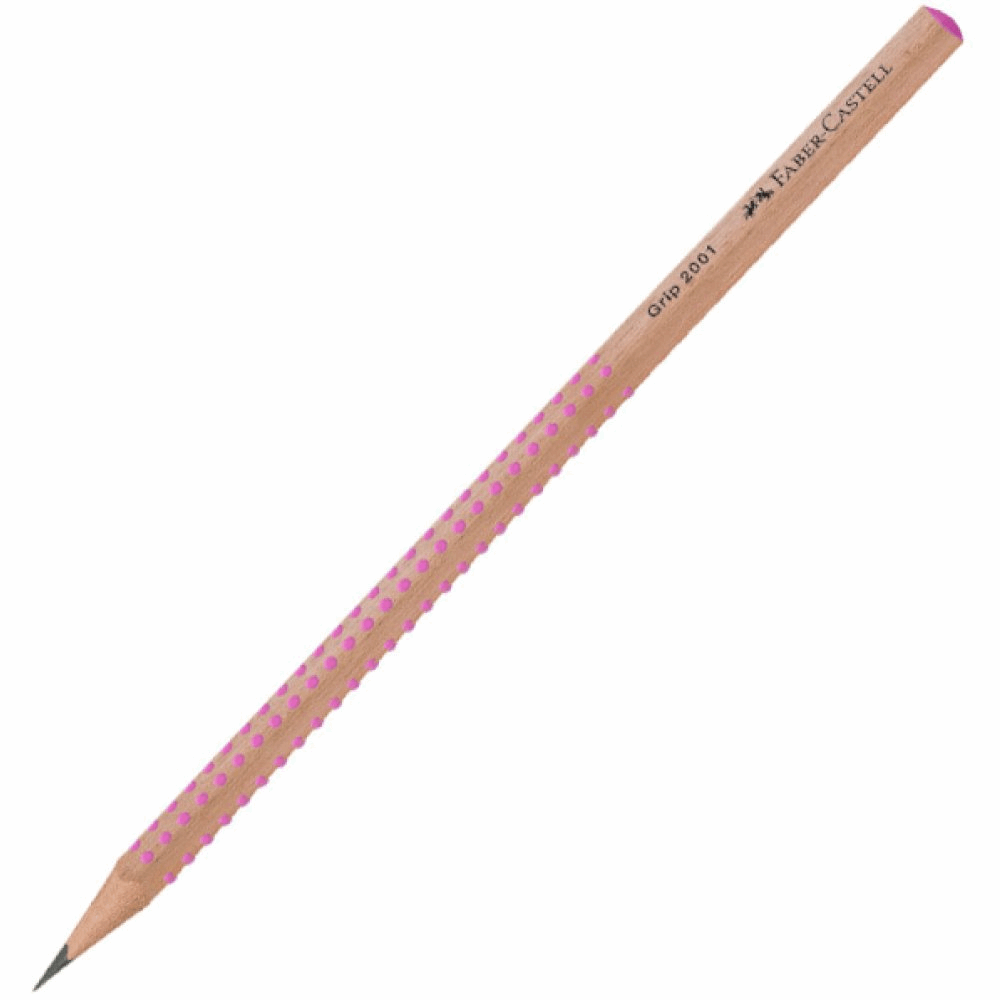 FABER CASTELL ΜΟΛΥΒΙ GRIP ΦΥΣΙΚΟ ΞΥΛΟ ΡΟΖ ΗΒ 129217052 OF217052