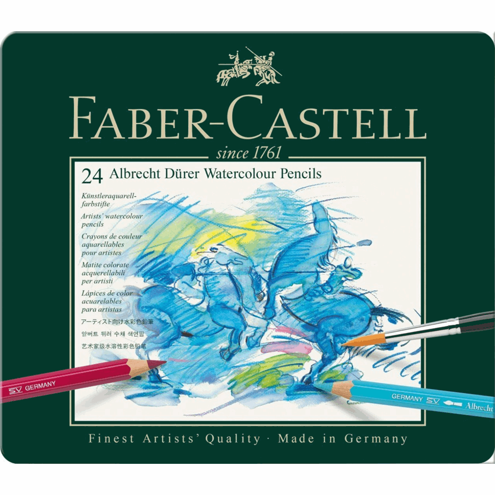 FABER CASTELL ΣΧΟΛΙΚΕΣ ΞΥΛΟΜΠΟΓΙΕΣ WATERCOLOUR ALBRECHT DUERER RR117524 ΣΕΤ 24τμχ ΣΕ ΜΕΤΑΛΛΙΚΗ ΚΑΣΕΤΙΝΑ 12302960