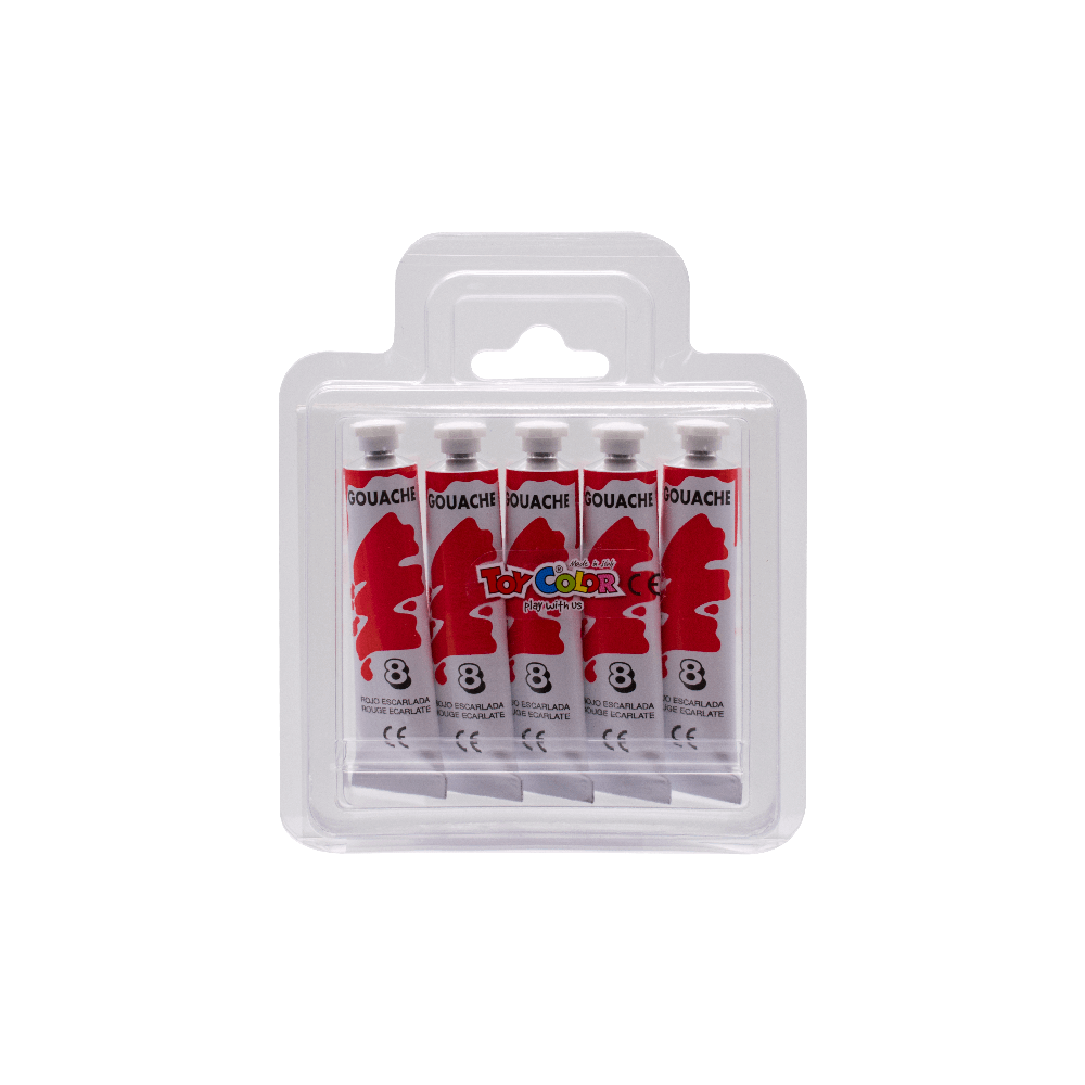 TOY COLOR ΤΕΜΠΕΡΑ SUPERWASHABLE 12ml PRIMARY 730.08 SCARLET ΚΟΚΚΙΝΗ 220.730.08