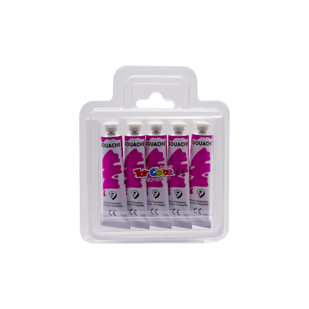 TOY COLOR ΤΕΜΠΕΡΑ SUPERWASHABLE 12ml PRIMARY 730.09 MAGENTA ΚΟΚΚΙΝΗ 220.730.09