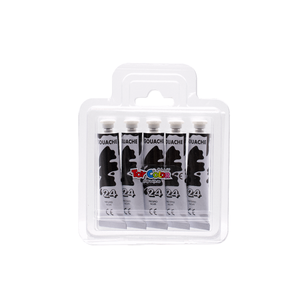 TOY COLOR ΤΕΜΠΕΡΑ SUPERWASHABLE 12ml PRIMARY 730.24 ΜΑΥΡΗ 220.730.24