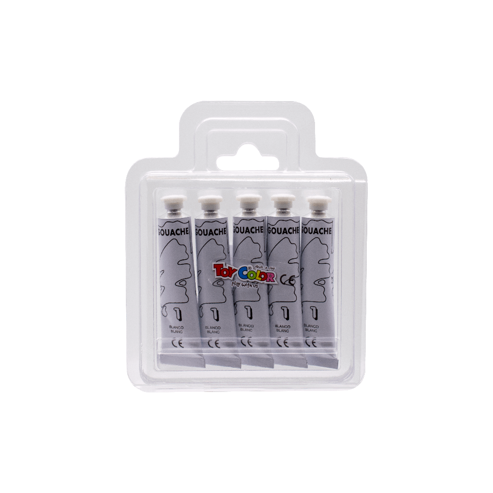 TOY COLOR ΤΕΜΠΕΡΑ SUPERWASHABLE 12ml PRIMARY 730.01 ΛΕΥΚΗ 220.730.01