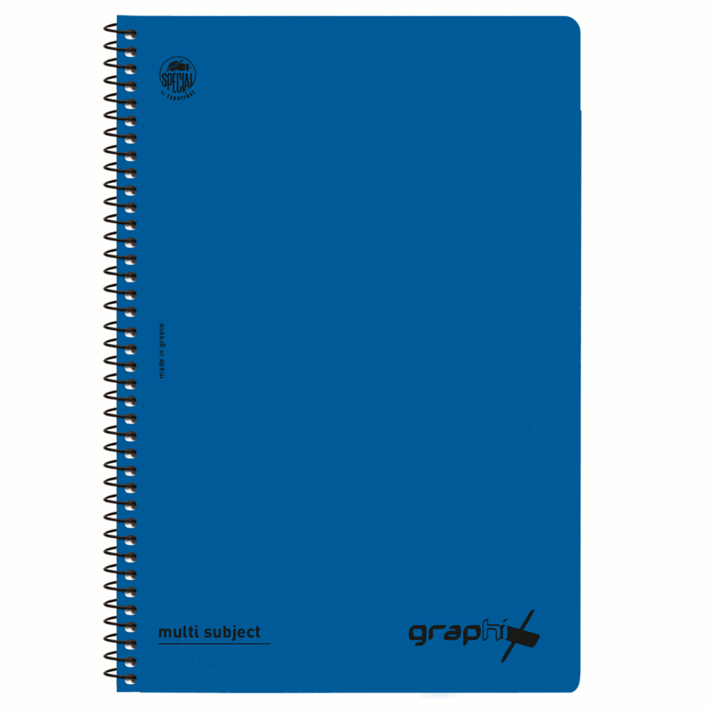 TYPOTRUST GRAPHIX ΤΕΤΡΑΔΙΟ ΣΠΙΡΑΛ Β5(17Χ25) 4Θ 120φ 4554-18