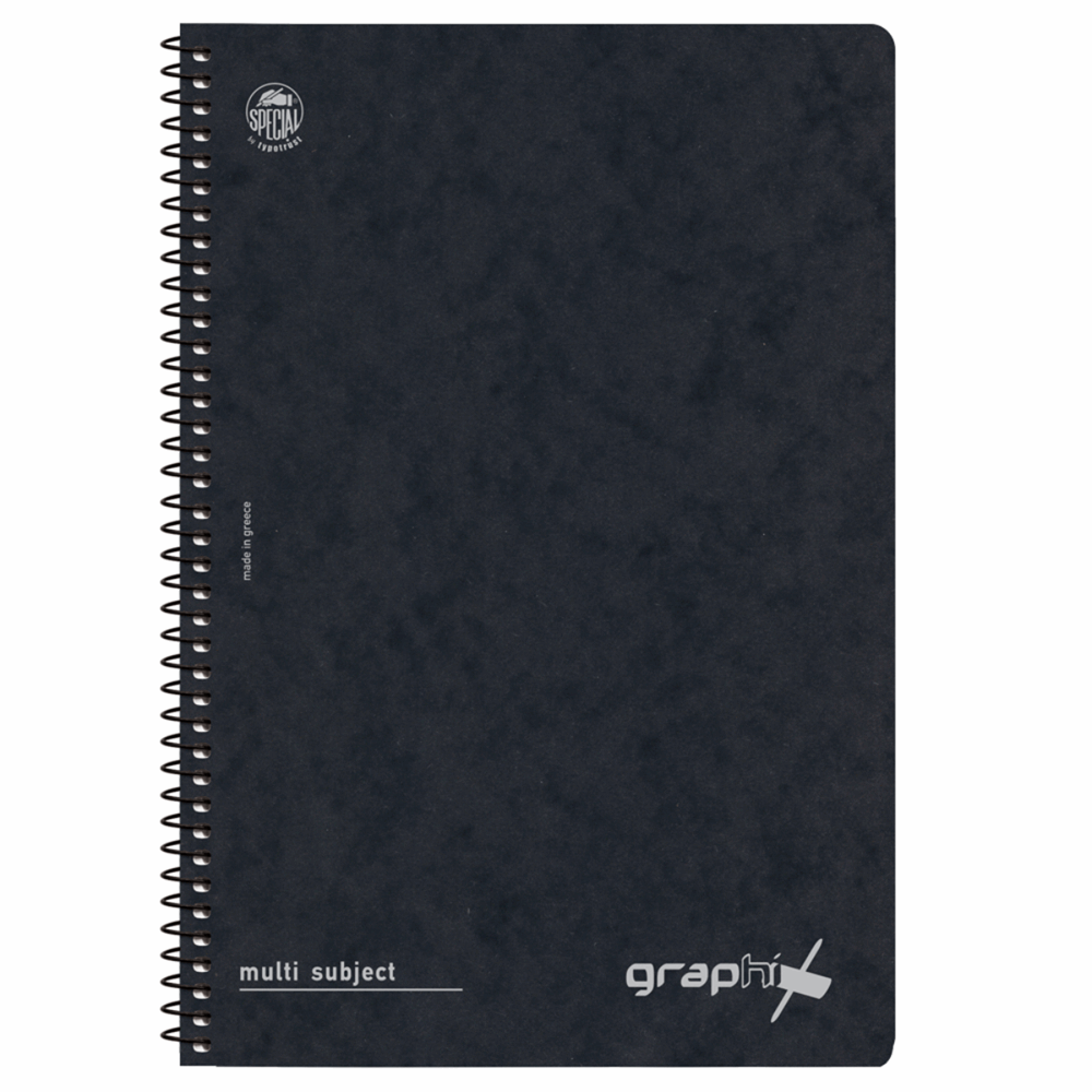 TYPOTRUST GRAPHIX ΤΕΤΡΑΔΙΟ ΣΠΙΡΑΛ Β5(17Χ25) 4Θ 120φ 4554-18