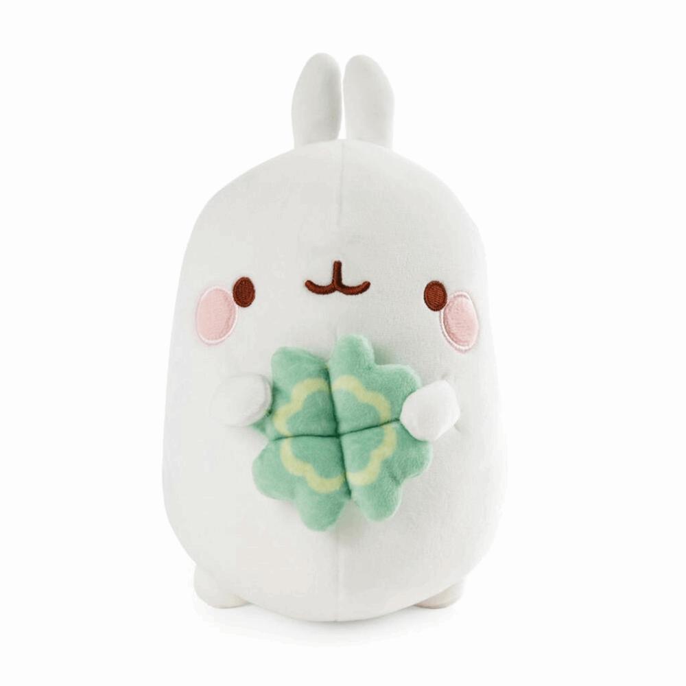 MyMochi - Λούτρινο 16cm Molang με φύλλο τρυφυλλιού σε κουτί δώρου NIC48874
