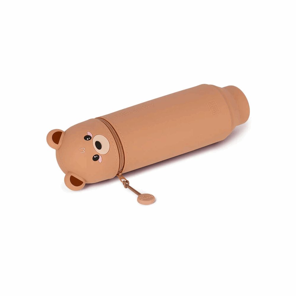 LEGAMI KA0011 2-IN-1 SILICONE PENCIL CASE - KAWAII - TEDDY BEAR