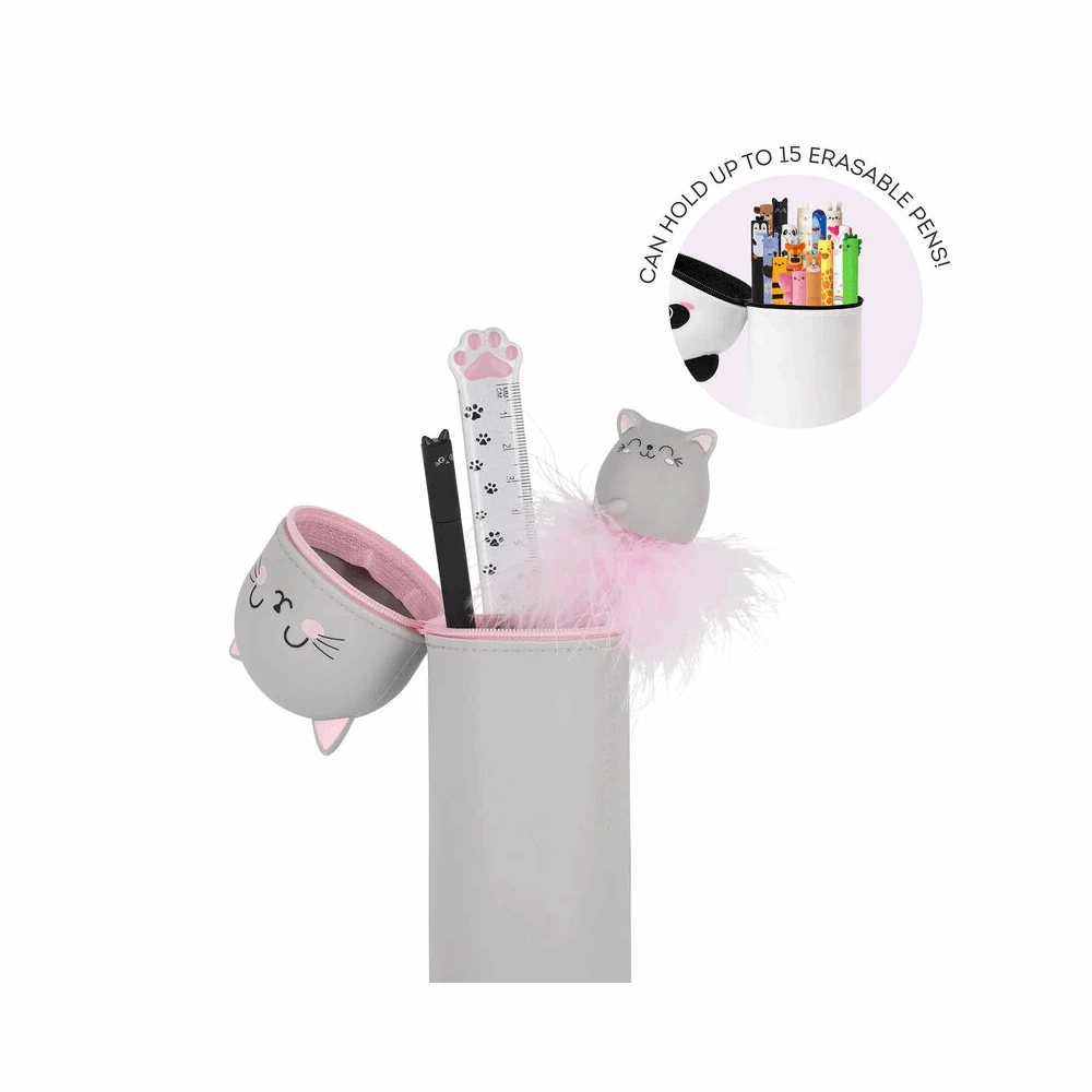 LEGAMI KA0016 2-IN-1 SILICONE PENCIL CASE - KAWAII - KITTY