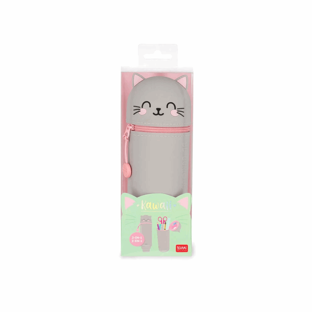 LEGAMI KA0016 2-IN-1 SILICONE PENCIL CASE - KAWAII - KITTY