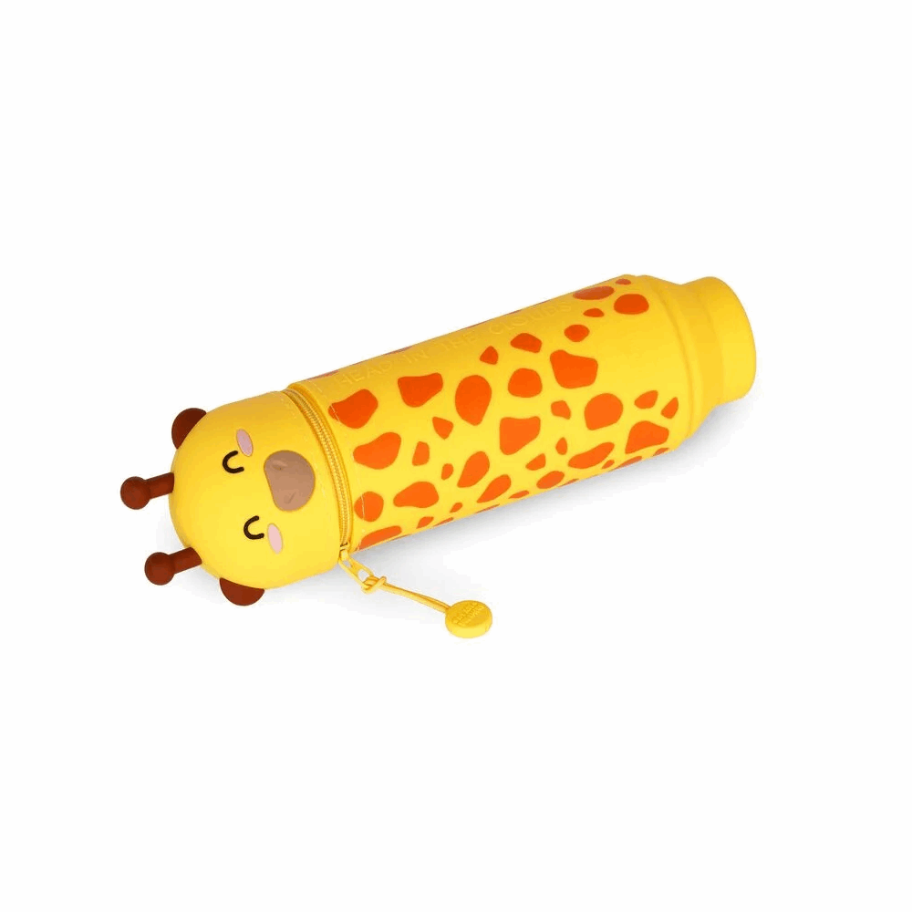 LEGAMI KA0017 2-IN-1 SILICONE PENCIL CASE - KAWAII - GIRAFFE
