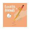 LEGAMI CPP0013 GEL PEN WITH ANIMAL DECORATION - LOVELY FRIENDS LION