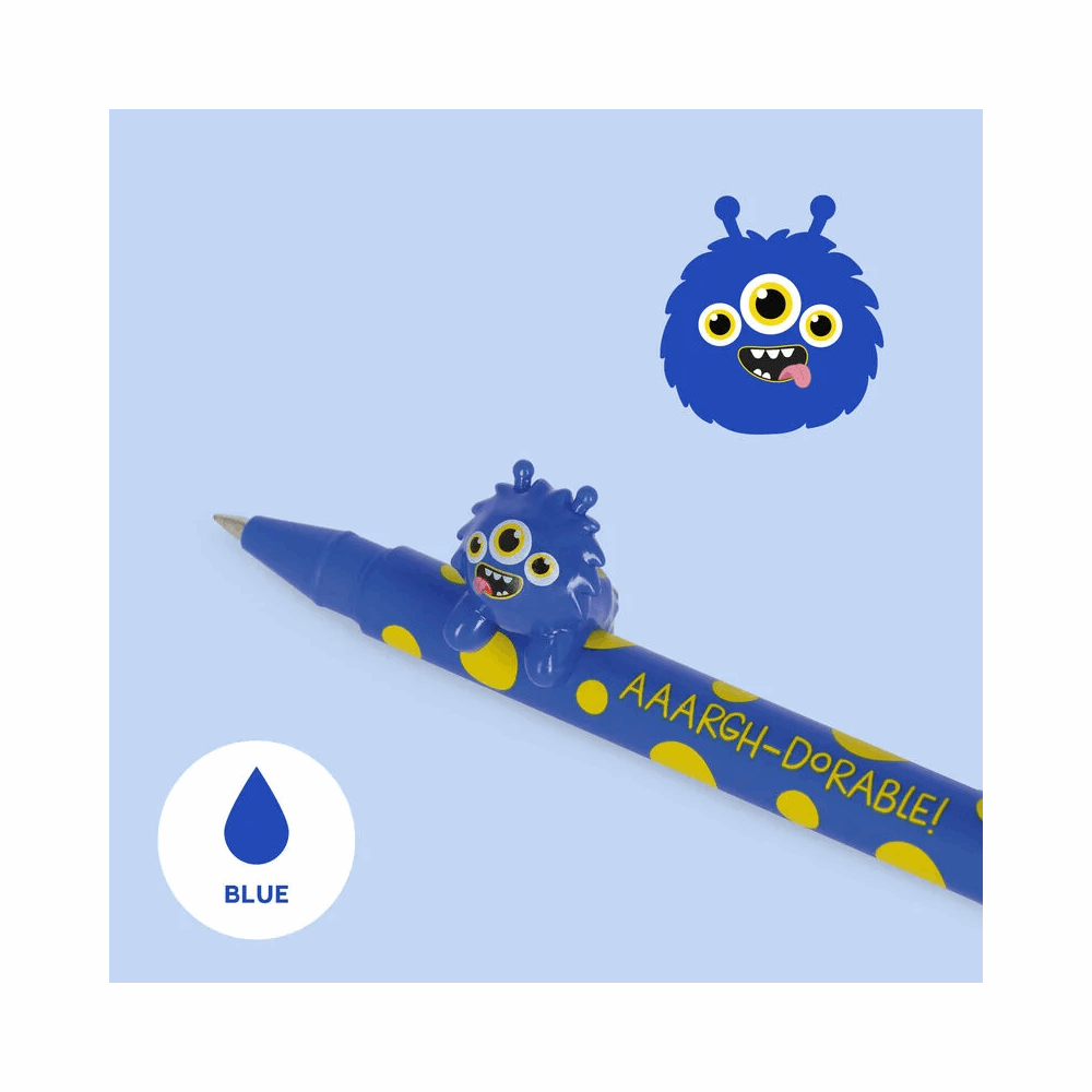 LEGAMI CPPKIT14 GEL PEN WITH ANIMAL DECORATION - LOVELY FRIENDS MONSTER