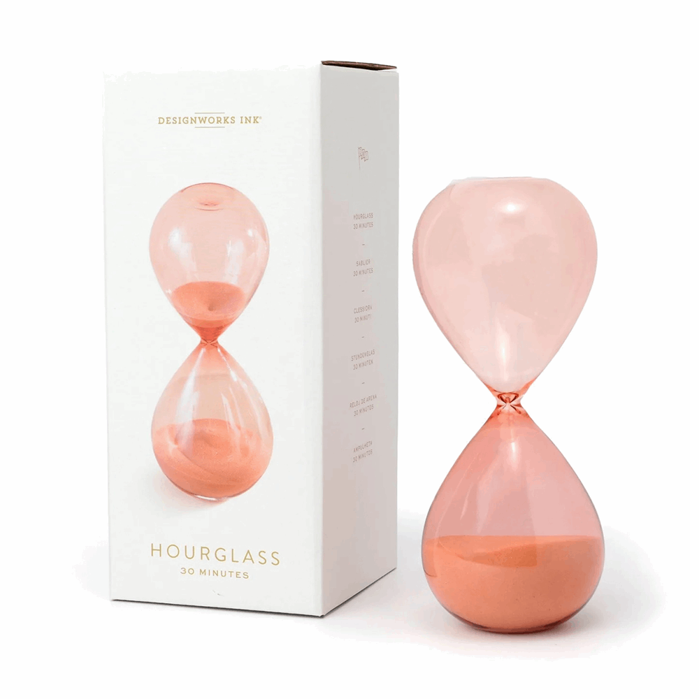 DESIGNWORKSINK HOURGLASS (30 MIN) BOXED - PEACHY OMBRE DHGL30-2026
