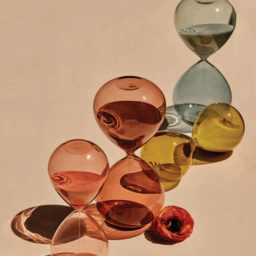 DESIGNWORKSINK HOURGLASS (30 MIN) BOXED - CHARTREUSE OMBRE DHGL30-2027