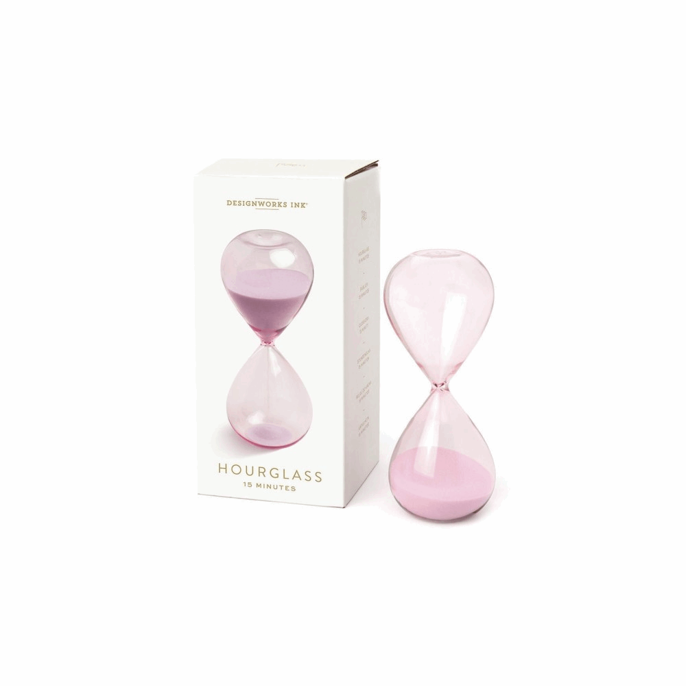 DESIGNWORKSINK HOURGLASS (15 MIN) BOXED - LILAC DHGL15-1000