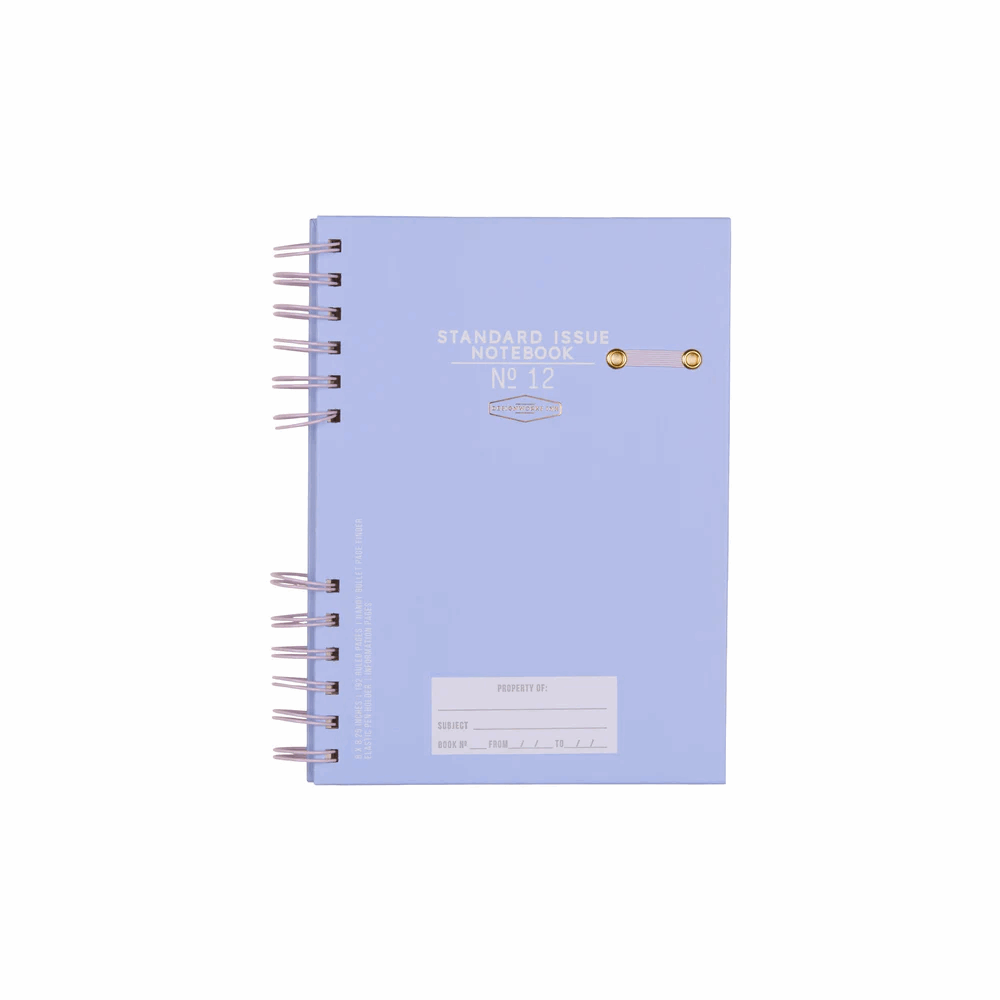 DESIGNWORKSINK JS892-2023EU STANDARD ISSUE PLANNER NOTEBOOK NO. 12 - LAVENDER + PERIWINKLE