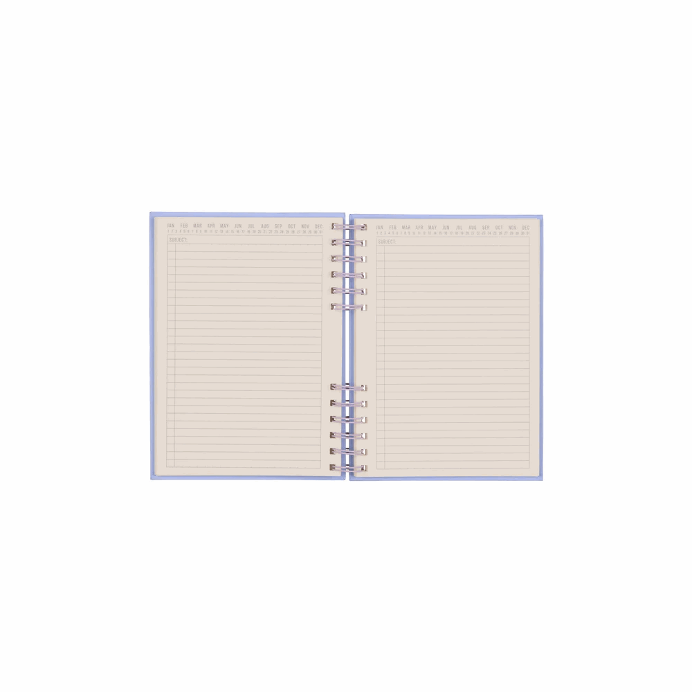 DESIGNWORKSINK JS892-2023EU STANDARD ISSUE PLANNER NOTEBOOK NO. 12 - LAVENDER + PERIWINKLE