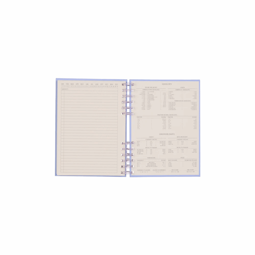 DESIGNWORKSINK JS892-2023EU STANDARD ISSUE PLANNER NOTEBOOK NO. 12 - LAVENDER + PERIWINKLE