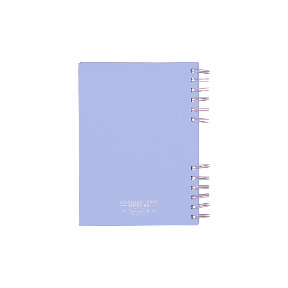 DESIGNWORKSINK JS892-2023EU STANDARD ISSUE PLANNER NOTEBOOK NO. 12 - LAVENDER + PERIWINKLE