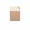 DESIGNWORKSINK PJ-1002 VEGAN LEATHER POCKET JOURNAL - IVORY & TAUPE