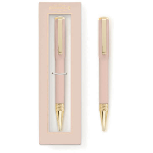 DESIGNWORKSINK BLUSH BOXED COLOR BLOCK PEN DCBP-1002