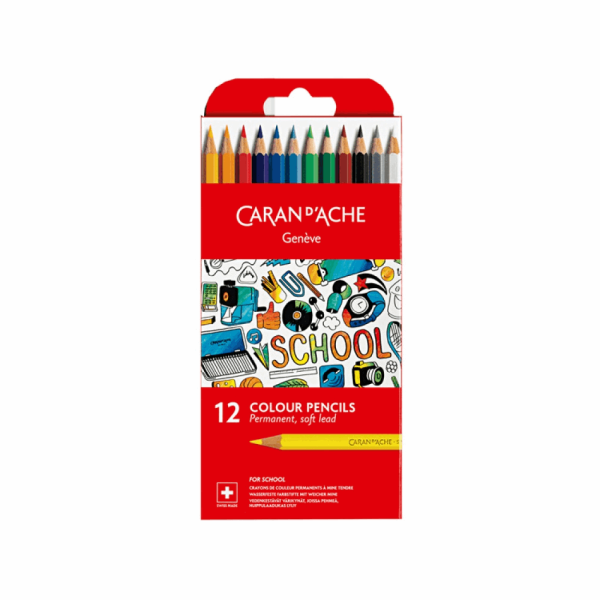 CARANDACHE ΣΧΟΛΙΚΕΣ ΞΥΛΟΜΠΟΓΙΕΣ SCHOOL PERMANENT ΣΕΤ 12 τμχ