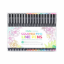 OHUHU HANA FINELINER DRAWING PENS - 18pcs OHU-Y30-80600-54