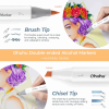 OHUHU MARKERS 48 COL. MID-TONE BRUSH & CHISEL OHU-Y30-80401-49