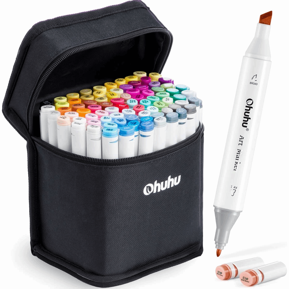 OHUHU MARKERS 40 COL. FINE & CHISEL OHU-Y30-80401-81